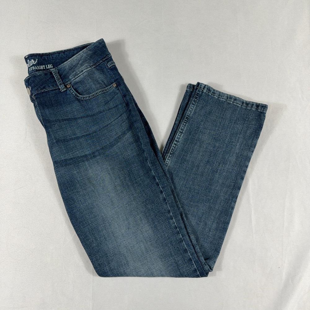 Wrangler Straight Leg Denim Jeans Mid Rise Stretch Blue‎ 13 x 32 Casual Classic